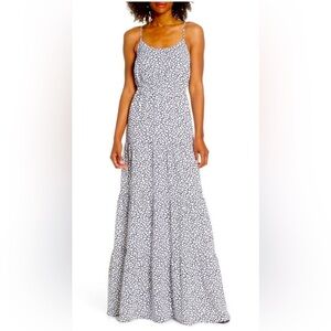 MICHAEL KORS S Elegant Black and White Maxi Dress Pictured AS IS